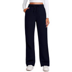 Damen Lässige Freizeithose mit weitem Schnitt und elastischem Bund R&B
