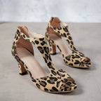 Damen High-Heel Sandalen mit angesagtem ZR&Bra-Print R&B