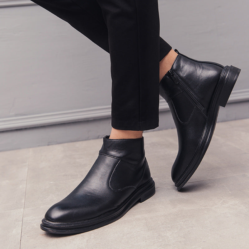 Damen Elegante Chelsea-Stiefel mit seitlichem Reißverschluss und bequemer Innensohle R&B