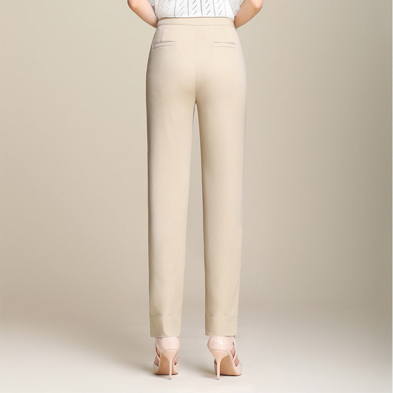 Damen Stoffhose High Waist mit schmaler Passform