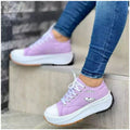 Damen Plateau-Sneaker mit ergonomischem Design und rutschfester Sohle