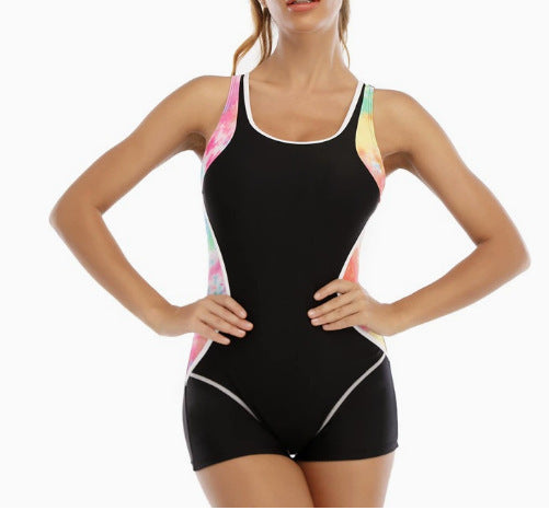 Damen Sportlicher Schwimmanzug mit Shorty-Schnitt R&B