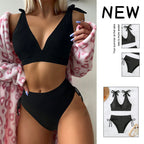 Damen Hochtaillierter Bikini mit verstellbaren Trägern