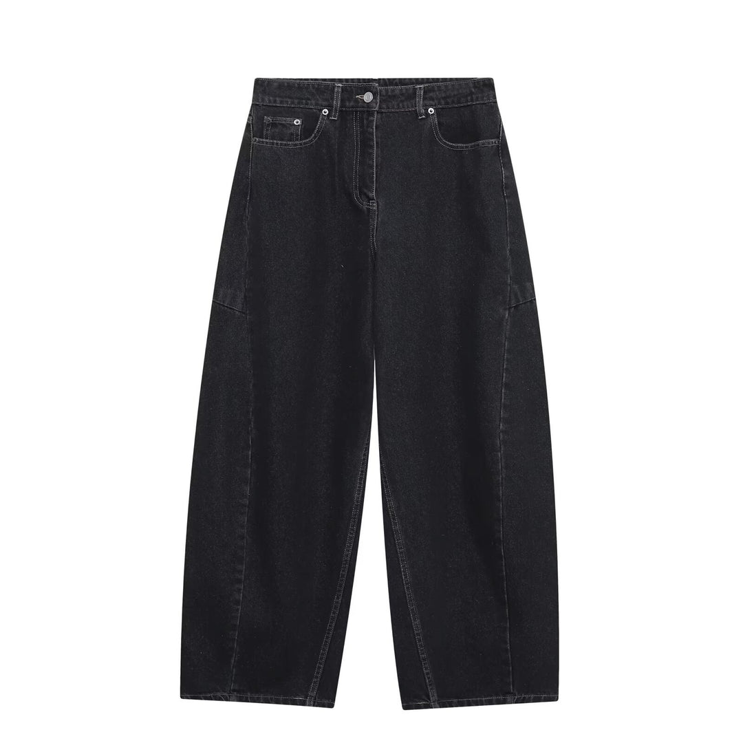Damen weite Jeans im modernen Schnitt mit angesagten Cargo-Taschen R&B