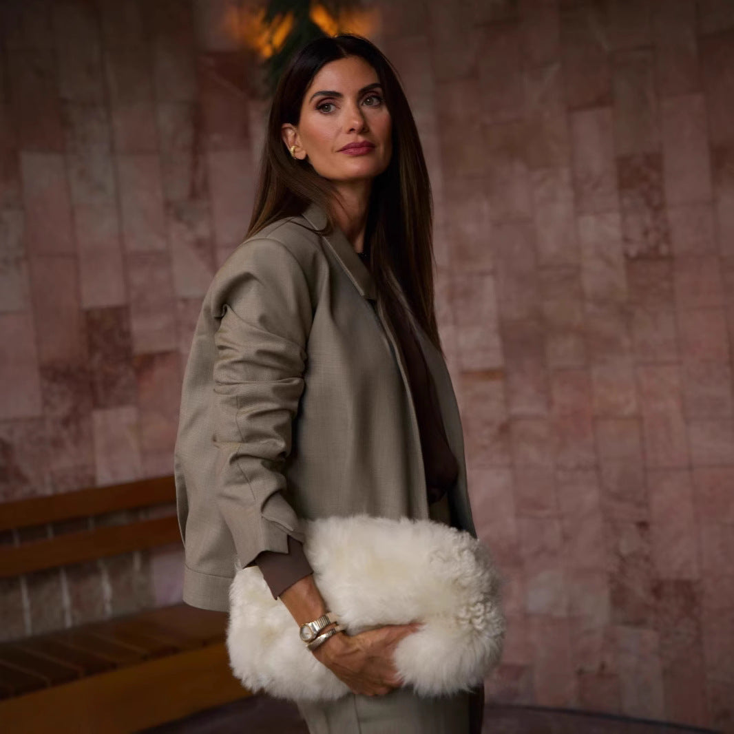 Damen elegante Blazerjacke mit luxuriösen Details R&B