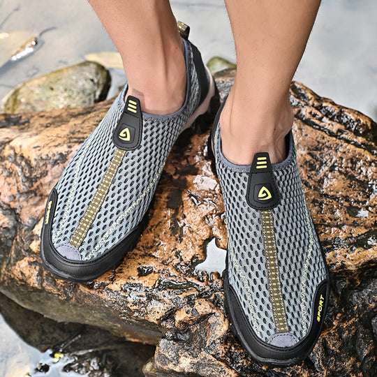 Damen Sportliche atmungsaktive Fitnessschuhe mit rutschfester Sohle R&B