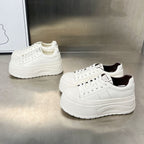 Damen Plateau-Sneaker mit verstärkter Laufsohle und atmungsaktivem Obermaterial R&B
