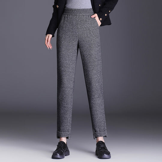 Damen Stoffhose mit elastischem Bund und Taschen