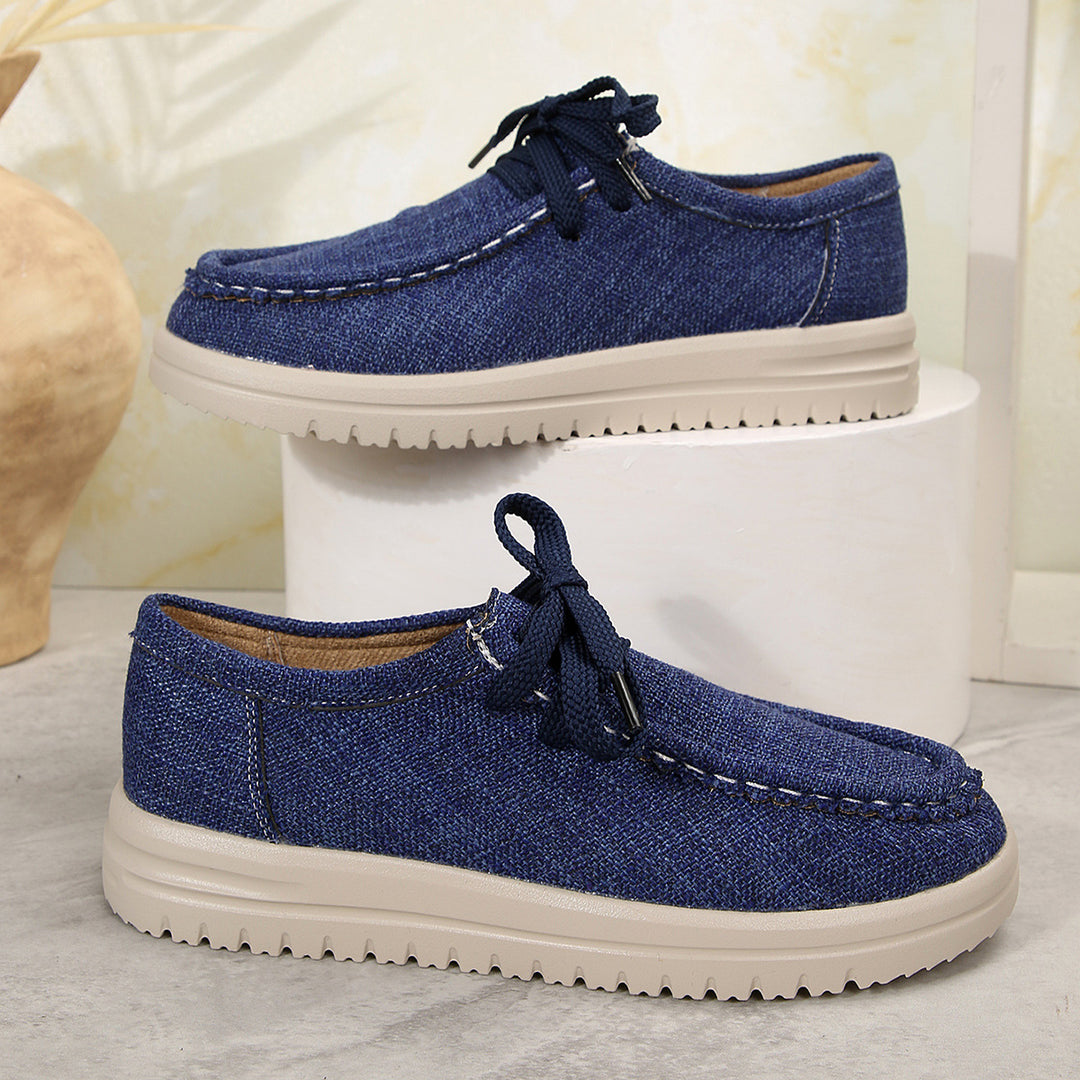 Damen Bequeme Schnürschuhe aus hochwertigem Textil R&B