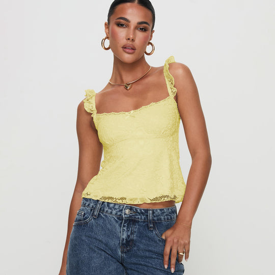 Damen Spitzen Top R&B