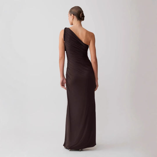 Damen Elegantes Wickelkleid mit asymmetrischem Schnitt R&B