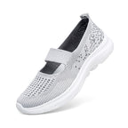 Damen bequeme Slip-On Sneakers mit gepolstertem Riemen R&B