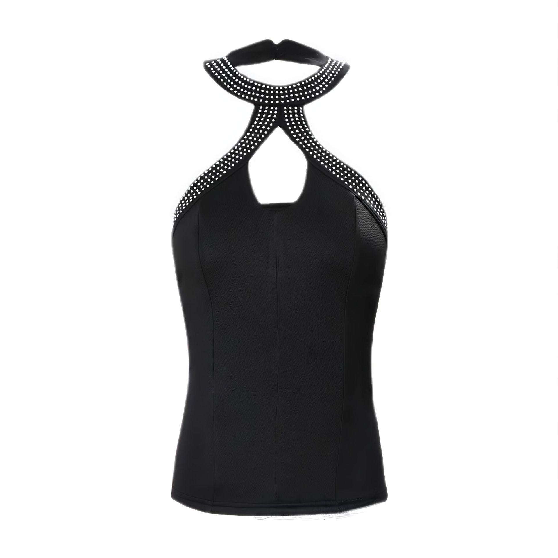 Damen Body mit modischem Halsdesign und Strassverzierungen R&B