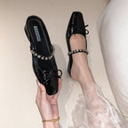Damen elegante Schleifen-Pumps mit Kristall-Verzierung R&B