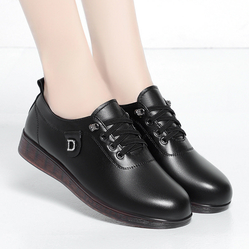 Damen Elegante Schnürschuhe mit modischem Schmuckdetail und rutschfester Sohle R&B