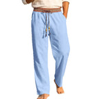 Herren nan sommerliche Relaxhose mit gewR&Btem Zierbund und geradem Bein R&B