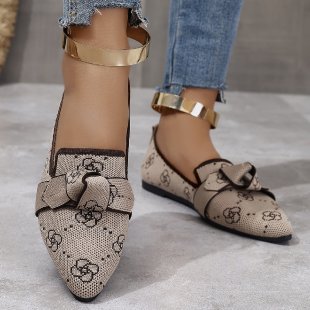 Damen Modische Ballerinas mit dekorativem Schleifen-Detail R&B