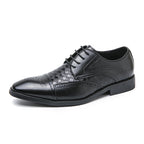Damen Elegante Lederschuhe mit strukturiertem Obermaterial und klassischem Design R&B