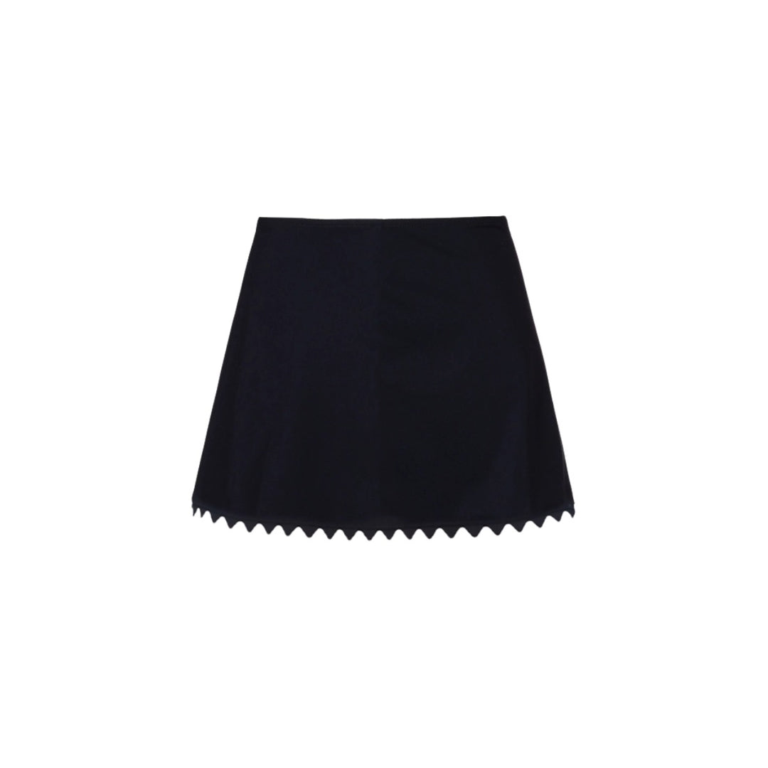 Damen Einteiler Badeanzug mit asymmetrischem Design und passendem Rock R&B