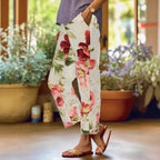 Damen Blumige Freizeithose R&B