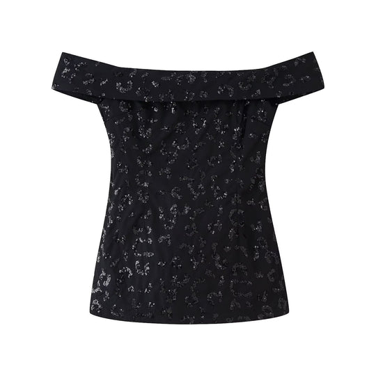 Damen elegante Palazzohose mit floraler Spitzenverzierung R&B