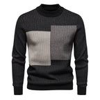 Herren hochwertiger Rollkragenpullover mit strukturiertem Design