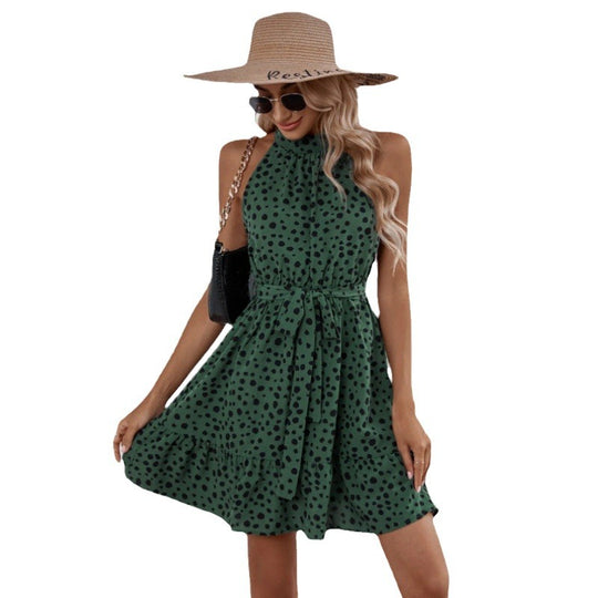 Damen Sommerkleid mit Rüschen und halben Ärmeln R&B