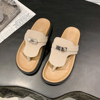 Damen modische Chic-Schlappen mit exklusivem Design und komfortabler Sohle EB