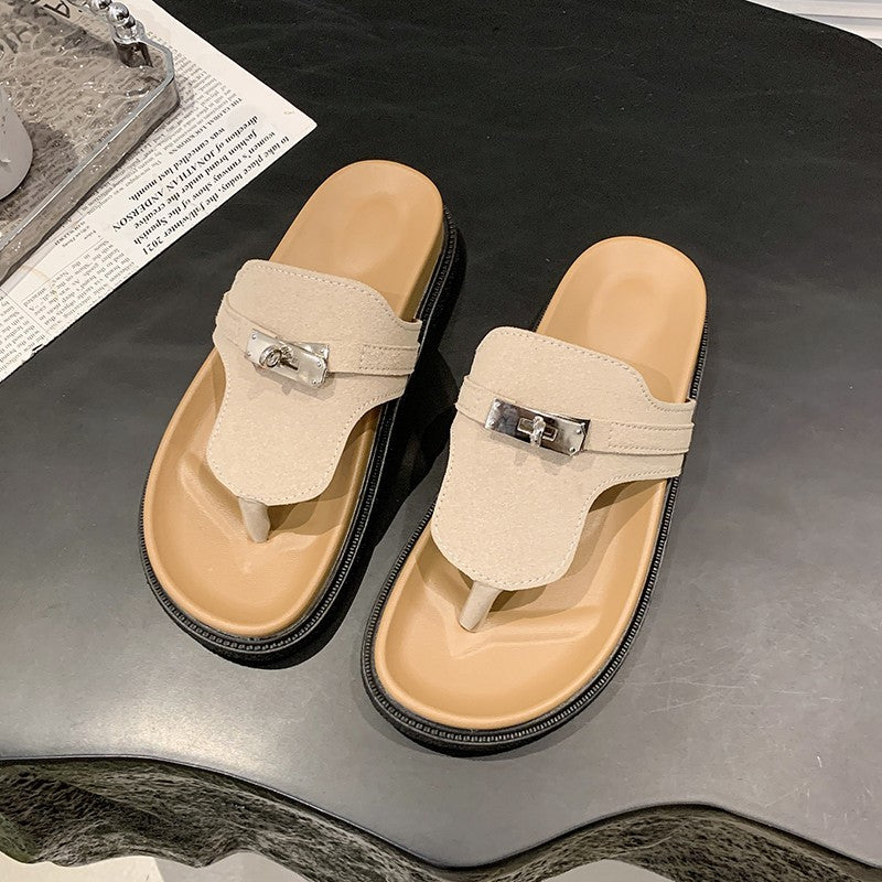 Damen modische Chic-Schlappen mit exklusivem Design und komfortabler Sohle EB