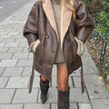 Damen Lässige jacke mit weichem Futter und praktischen Taschen