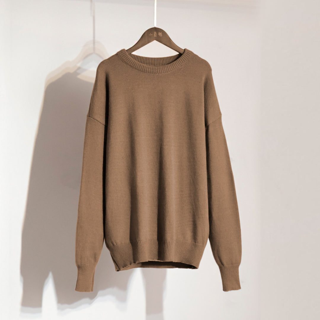 Damen Bequemer Oversized Pullover aus hochwertigem Strick R&B
