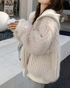 R&B | Locker Faux Fox Fell Jacke