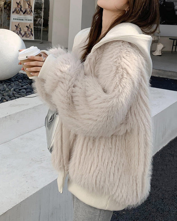 R&B | Locker Faux Fox Fell Jacke
