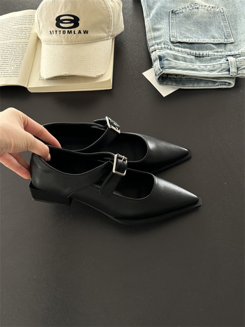 Damen elegante Riemchen-Pumps mit schickem Blockabsatz und spitzer Zehenpartie R&B