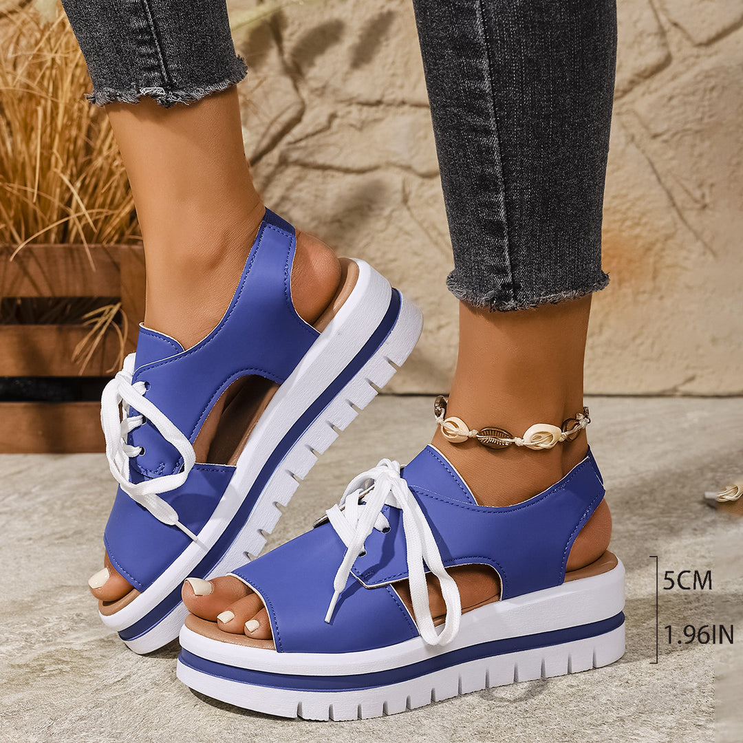 Damen modische Sandaletten mit offenen Zehen und frischem Design R&B