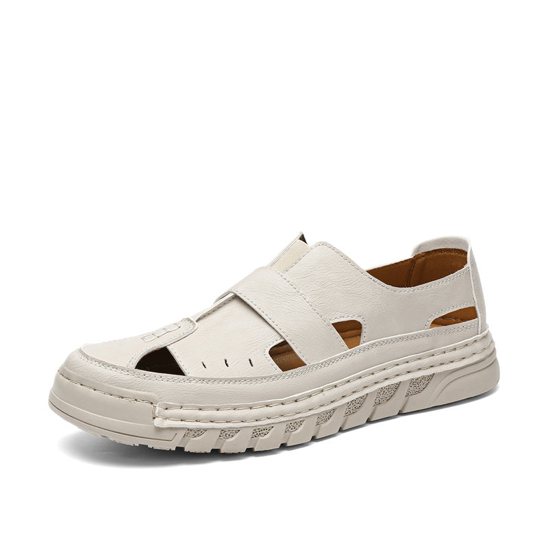 Herren Orthopädische Ledersandalen mit verstellbarem Riemensystem R&B