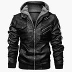 Herren lässige jacke mit abnehmbarer Kapuze und funktionalen Taschen R&B