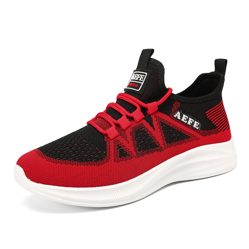 Damen Sportliche Strick-Sneakers mit rutschfester Sohle und atmungsaktivem Obermaterial R&B