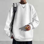 Herren bequemer Sweatshirt mit strukturiertem Design und lockerer Passform R&B
