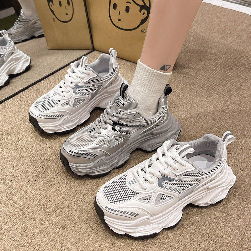 Damen Sportliche Sneakers mit atmungsaktivem Netzmaterial und rutschfester Sohle R&B