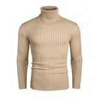 Herren Rollkragenpullover aus hochwertigen Strickmaterialien mit eleganter Rippenstruktur R&B