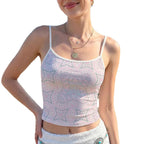 Damen ärmelloses Top mit lhaftem Paisley-Muster