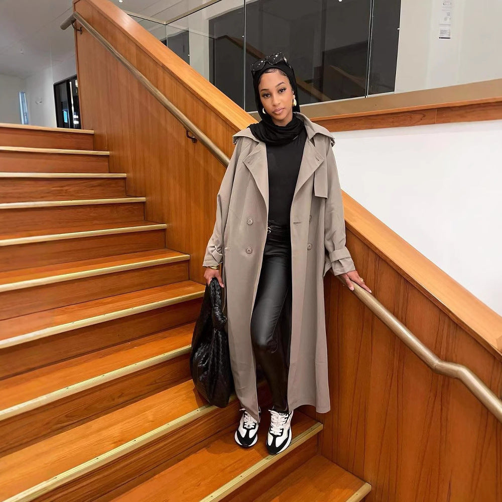 Damen Modischer Oversized Trenchcoat R&B