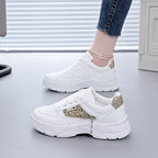 Damen Chunky Sneakers mit glitzernden Akzenten und rutschfester Sohle R&B