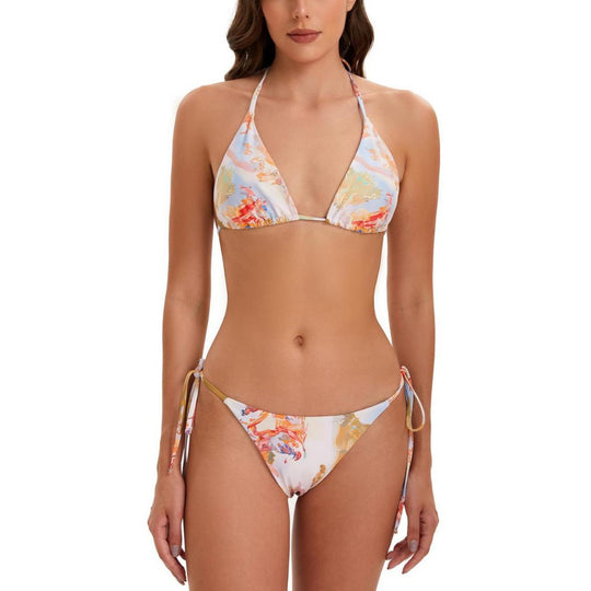 Damen Sportlicher Longsleeve Bikini-Set R&B