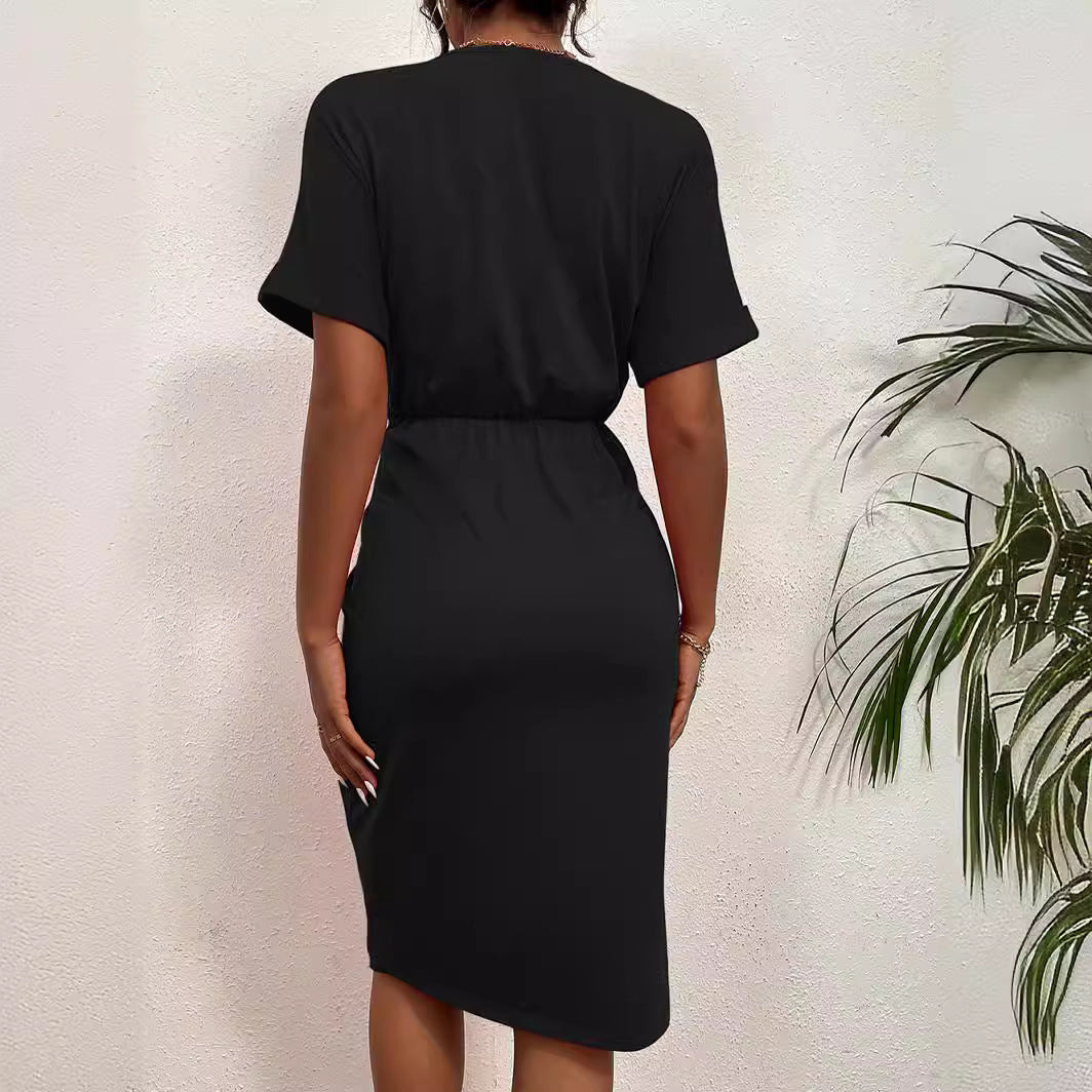 Damen Wickelkleid mit elegantem V-Ausschnitt und Vielzahl an Stylingmöglichkeiten