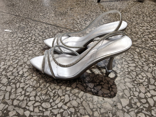 Damen Slingback-Pumps mit funkelnden Strassdetails und elegantem Design R&B