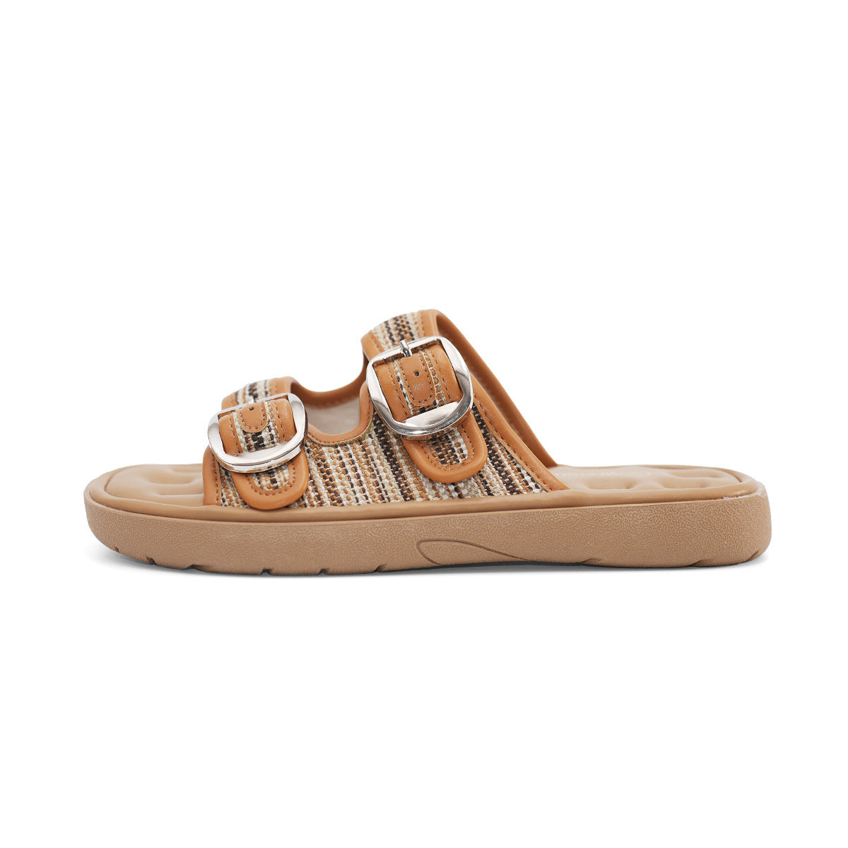 Damen Clogs mit elegantem Doppelschnallen-Design und komfortablem Fußbett