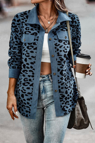 R&B | Of You Leopard Corduroy Shacket