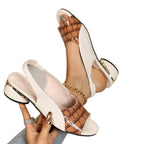 Damen elegante Slingback-Sandalen mit modischen Akzenten R&B